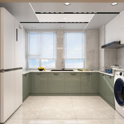 现代蜂窝大板吊顶厨房