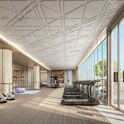 现代酒店健身房