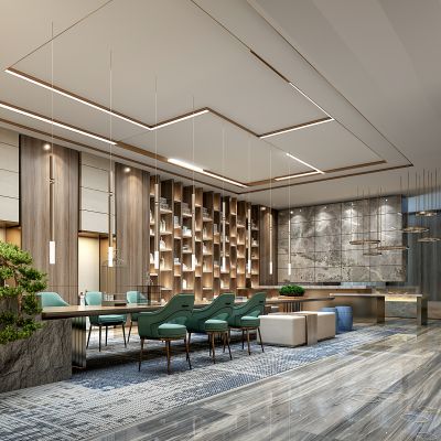 现代酒店大堂吧