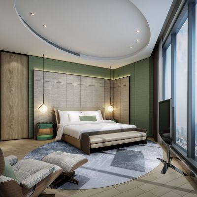 现代酒店客房套房