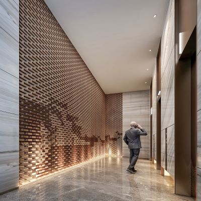 现代酒店电梯厅