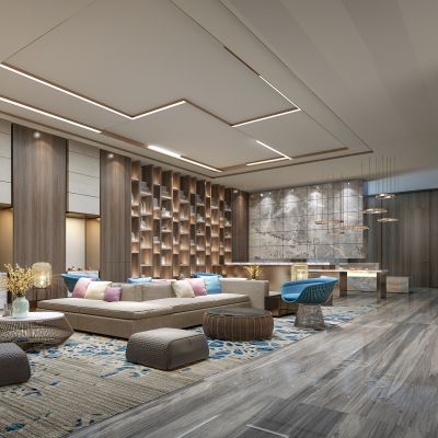 现代酒店大堂吧