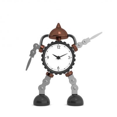 机器人复古座钟