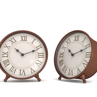 红铜色复古座钟