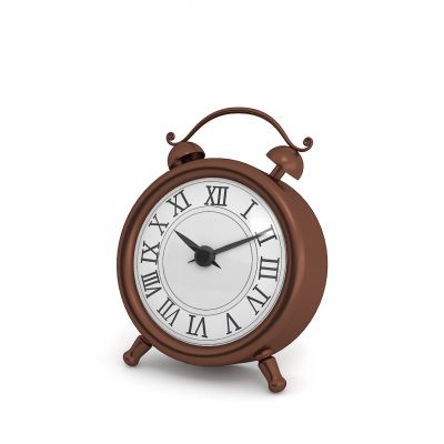红铜色复古座钟
