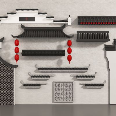 新中式徽派建筑构件