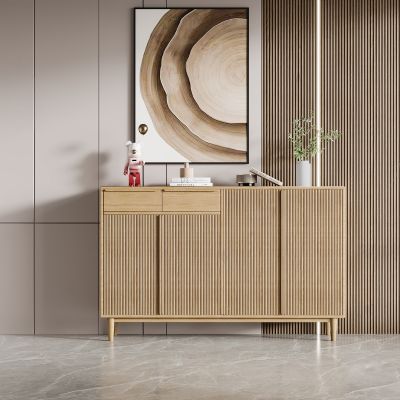 日式实木玄关鞋柜矮柜