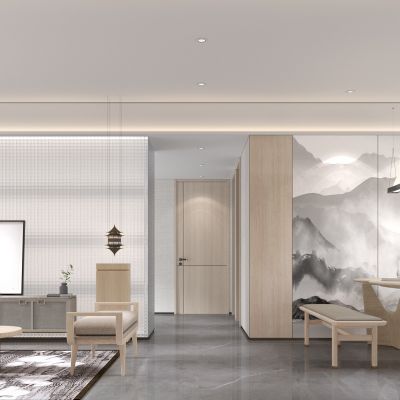 客餐厅，新中式客餐厅