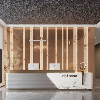 现代轻奢公司前台接待