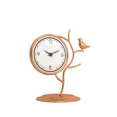 黄铜小鸟复古座钟