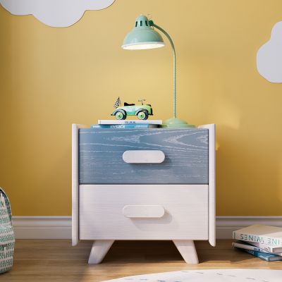 现代实木儿童床头柜