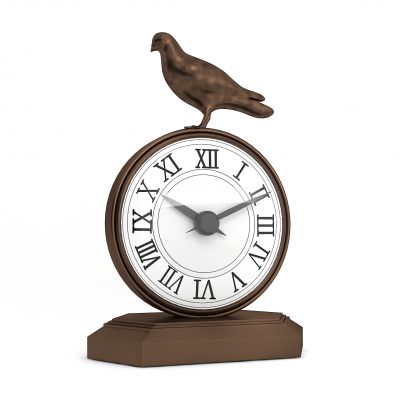 红铜小鸟复古座钟