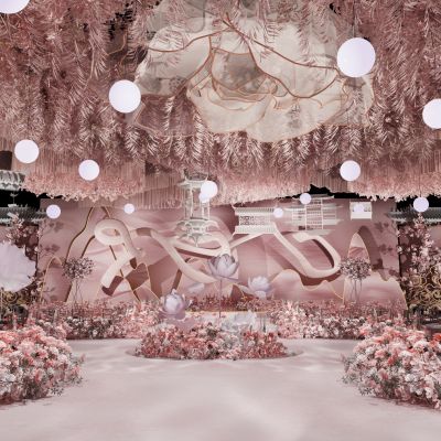 现代婚礼宴会布置