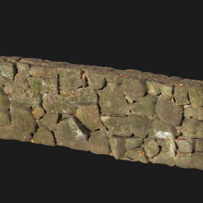 石头墙 石头围墙 苔藓墙