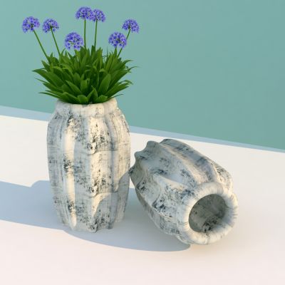 复古灰白色花瓶