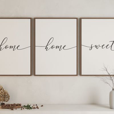 现代英文书法装饰画