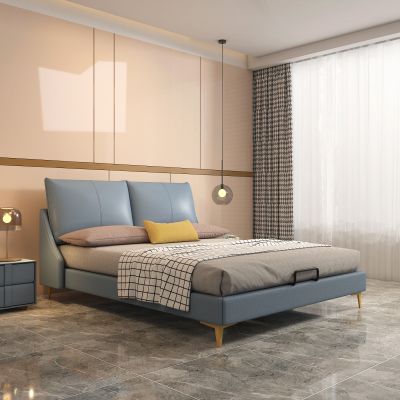 现代皮床，现代卧室