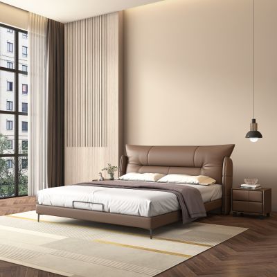 现代皮床，现代卧室