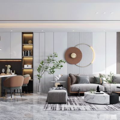 现代轻奢客厅设计