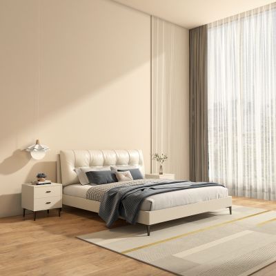 现代皮床，现代卧室