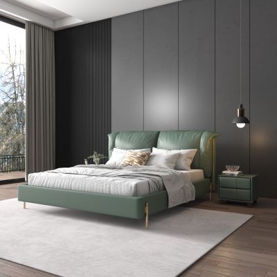 现代皮床，现代卧室