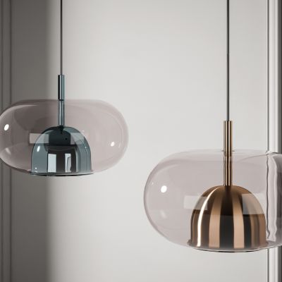 现代玻璃圆形吊灯