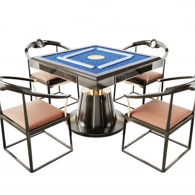 新中式麻将桌|智能麻将桌|休闲椅