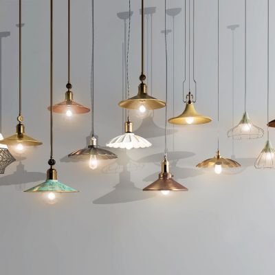 工业风金属小吊灯