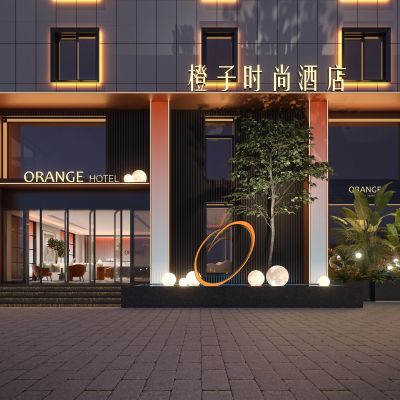 现代酒店门头|景观树|景观灯|景观雕塑