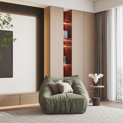 现代浅绿色懒人沙发