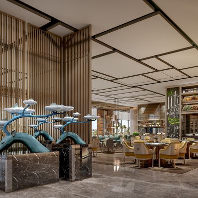 现代酒店自助餐厅