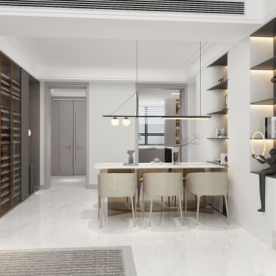 现代餐厅酒柜，储物柜，壁柜，一体柜，餐桌椅