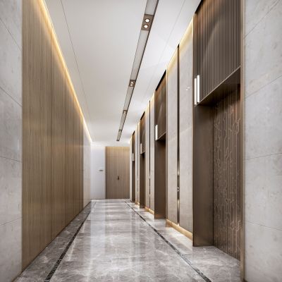 现代公共电梯厅