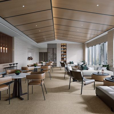 新中式售楼处洽谈区