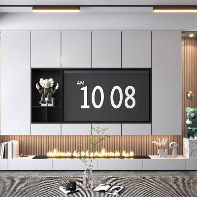 现代电视背景墙