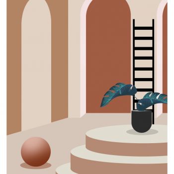 图案,莫兰迪几何建筑装饰