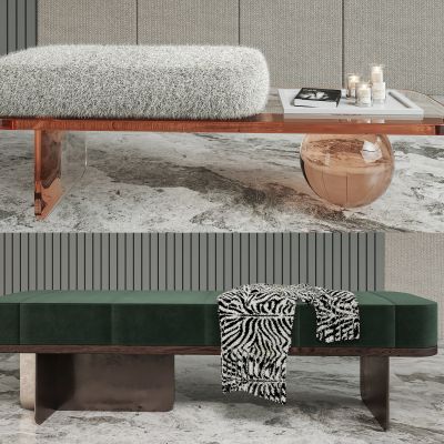 现代床尾凳脚踏