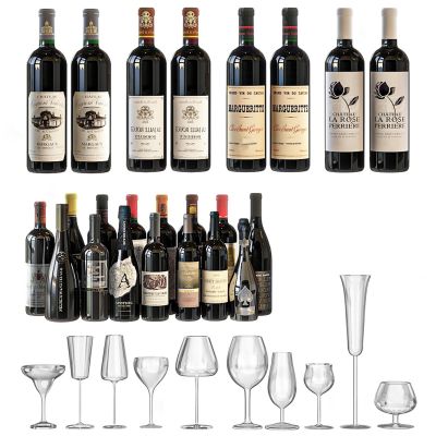 现代红酒高脚杯