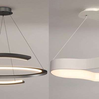 现代花朵圆环吊灯