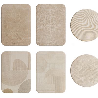 侘寂风米色地毯