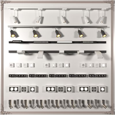 现代斗胆灯轨道射灯筒灯