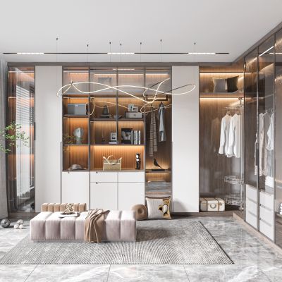 现代衣帽间
