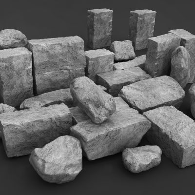 自然风石块岩石