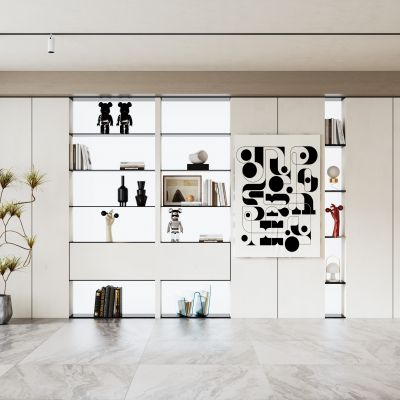 现代装饰柜  背景墙  造型墙  沙发背景墙  餐厅背景  绿植  雕塑