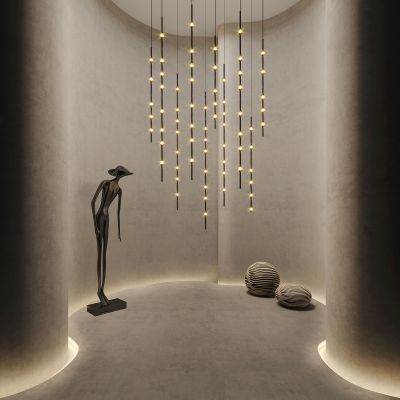 现代吊灯 雕塑 摆件