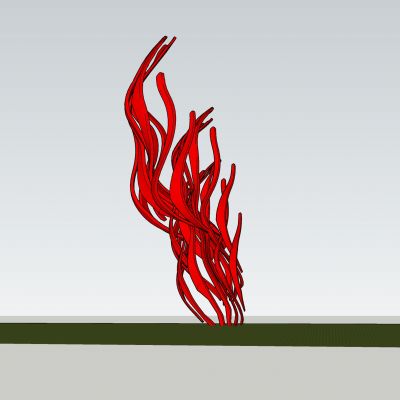 海洋文化景观雕塑SU模型