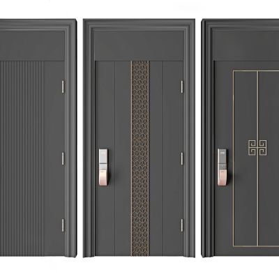 新中式通顶门入户门密码门