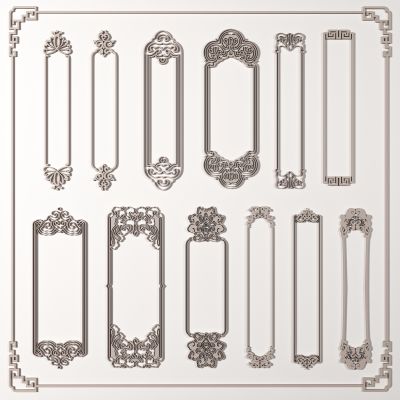 新中式线条雕花