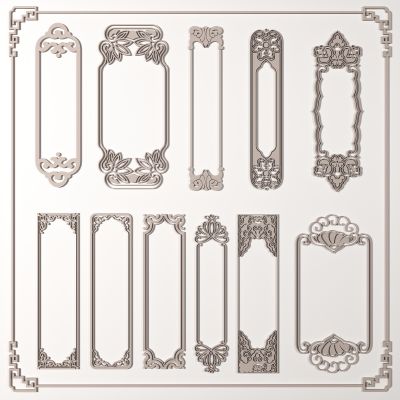 新中式线条雕花