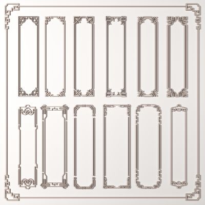 新中式线条雕花